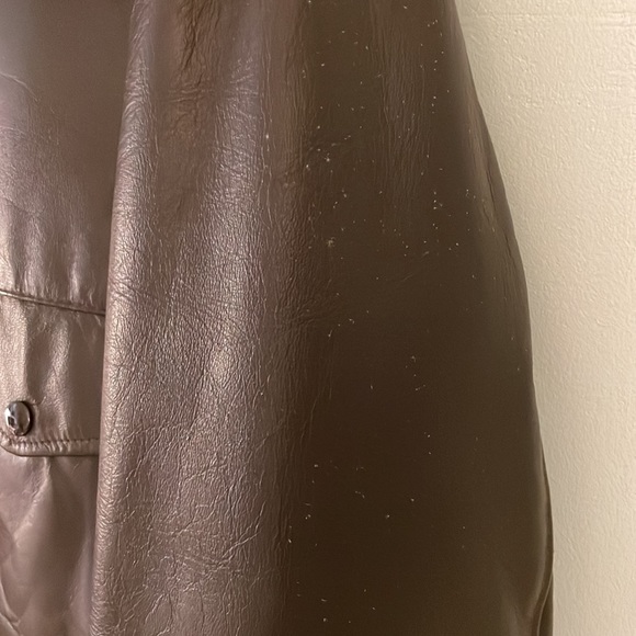 Vintage Sears Men’s Brown Leather Flight Style Jacket, 40 Regular - Picture 10 of 16